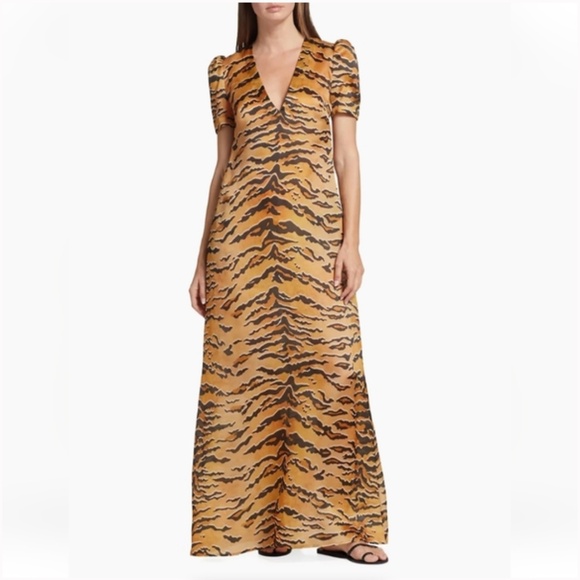Zimmermann Matchmaker Tiger-Print silk maxi - Picture 2 of 4